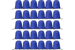 CODOBON Bulk Drawstring Bags, Polyester Draw String Bags, Gym Sports Cinch Bag Drawstring Backpack for Women Men