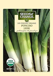 Amazon.com : Seeds of Change Certified Organic Poncho Leek Seeds