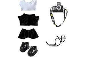 KERFULTY Clothes for 17cm Doll Outfit, Fashion Clothes Set ,Cute Exquisite Accessories for Doll Collection,Stylish Adorable Dolls Clothes Accessories ( No Doll Included ) (Clore-F)