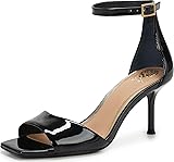Vince Camuto Women's FEBE Heeled Sandal, Black, 7.5