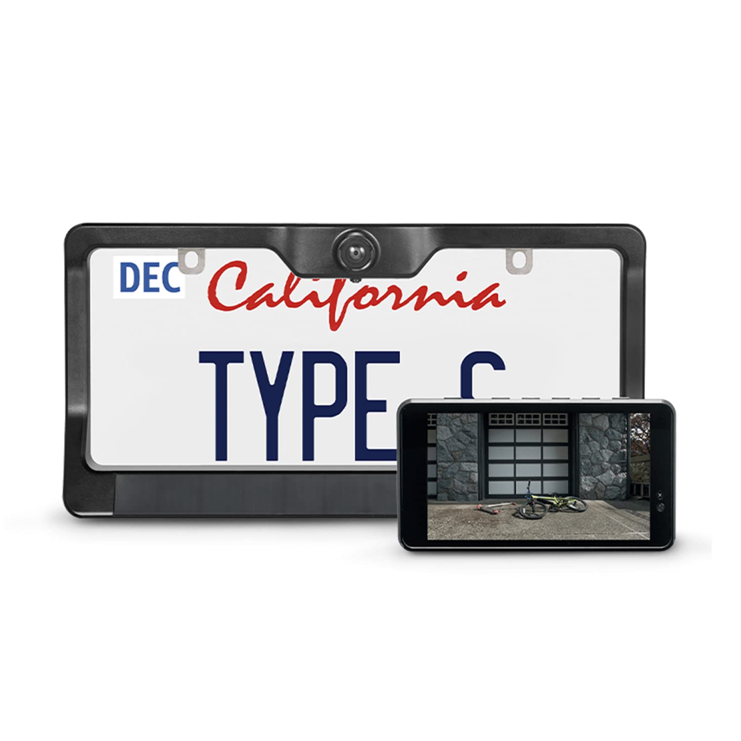 Mua Type S License Plate Frame HD Wireless Backup Camera, 5" Monitor