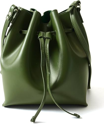 Amazon ヤーキ Yahki 巾着 レザー ショルダーバッグ Yh 37 One Khaki Yahki ヤーキ ショルダー バッグ