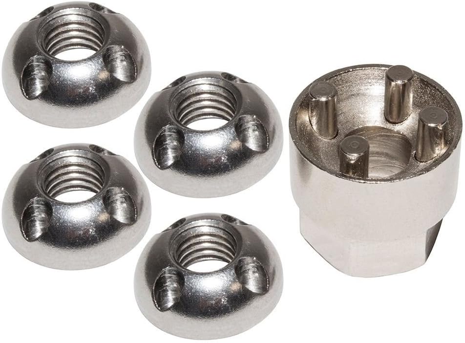 Tamper Proof M10 NUT Set Compatible with Land Rover Defender, Discovery & Range Rover Classic, Part # DA7332