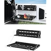 JROAD Bronco Double Layer Tailgate Table for 2021 2022 2023 2024 2025 2026 Ford Bronco 2/4 Door Rear Foldable Cargo Shelf Storage Shelf MOLLE Panel Bronco Accessories
