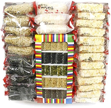 MOTHER HANGWA Korean Traditional Rice and Multi-grain Snack Healthy Delicious Traditional Soft Individual Packaging Snack Box 28.2oz (Yedam Gift Set#1)