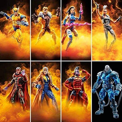 Husbro X-Men Marvel Legends Wave 3: Wolverine, Magneto, Sabretooth, Storm, Multiple Man, Psyloche, Gladiator Action Figure Set