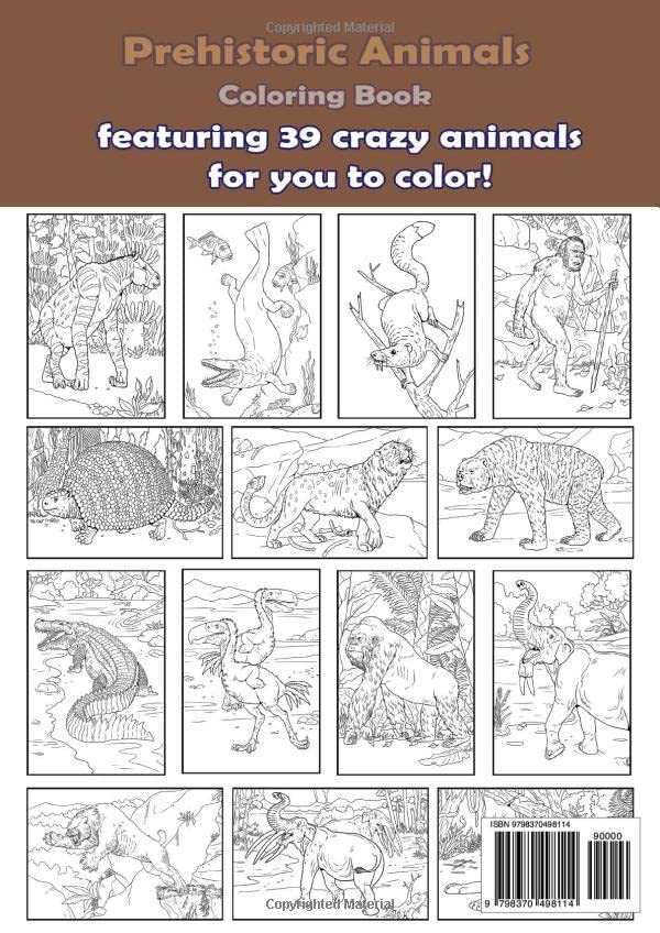 Mua Prehistoric Animals. Coloring book.: Extinct prehistoric animals ...
