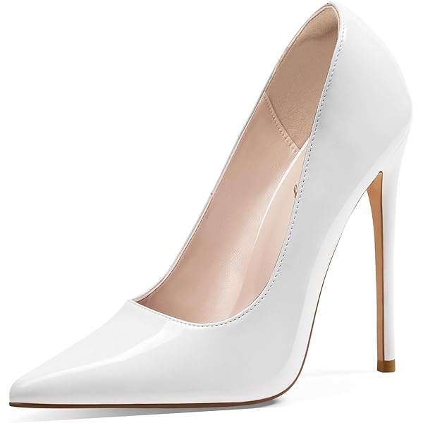 Amazon.com | FOWT Chic Two Tone D'Orsay Kitten Mid Heel
