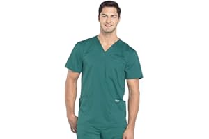 Cherokee V- Neck Men's Scrubs Top with Pockets WW670