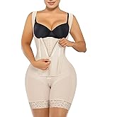 SHAPERX Fajas Colombianas Shapewear for Women Tummy Control Body Shaper Postpartum Butt Lifter with Zipper and Hooks