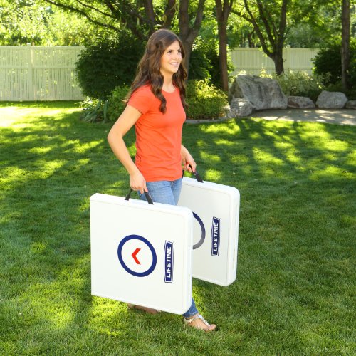 Lifetime Heavy Duty Outdoor Cornhole, Ladderball Game and Table Combo Set, 48 x 24 x 27.5 inches; 48 Pounds - Image 3