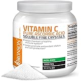 Vitamin C Powder Pure Ascorbic Acid Soluble Fine Non GMO Crystals – Promotes Healthy Immune System and Cell Protection – Powe