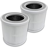 PUREBURG Replacement Filters Compatible with Proton Pure & GXZ-AP01 Air Purifier,2-Pack H13 4-Stage Filtration Activated carbon 2-IN-1 Air Clean Dust VOCs