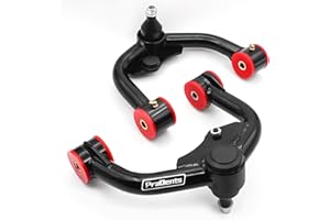 PRAOENTS Front Upper Control Arms for 2005-2021 Nissan Frontier, 2004-2012 Pathfinder, 2005-2015 Xterra, 1-3" PU Bushing Suspension Control Arm, Replacement OEM Factory Suspension Arms