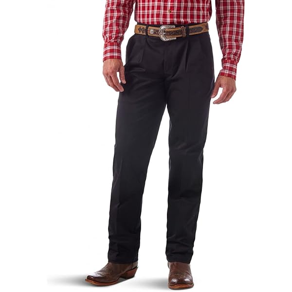 Wrangler Flat Front Relaxed Fit Casual Pant, Black, 28W x 32L at Amazon  Men's Clothing store