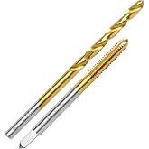 M2.5x0.45 Tap &amp; 2.05mm Drill Bit for Metal,M2 HSS Metric Drill and Tap Set | Combination of Drill and Tap Kit for Metal