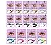 Hitece 10 paires Temporary Eye Tattoo Transfer Eyeshadow Stickers Eyeliner