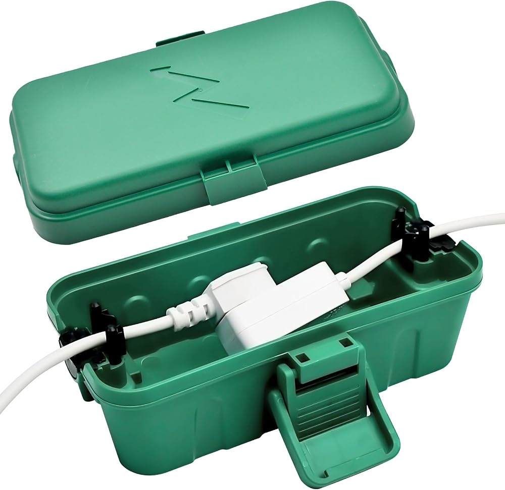 Hrensaw Outdoor Waterproof Electrical Box 8x3.9x3.2 in IP54 Green