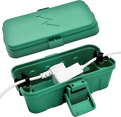 Hrensaw Outdoor Waterproof Electrical Box 8x3.9x3.2 in IP54 Green