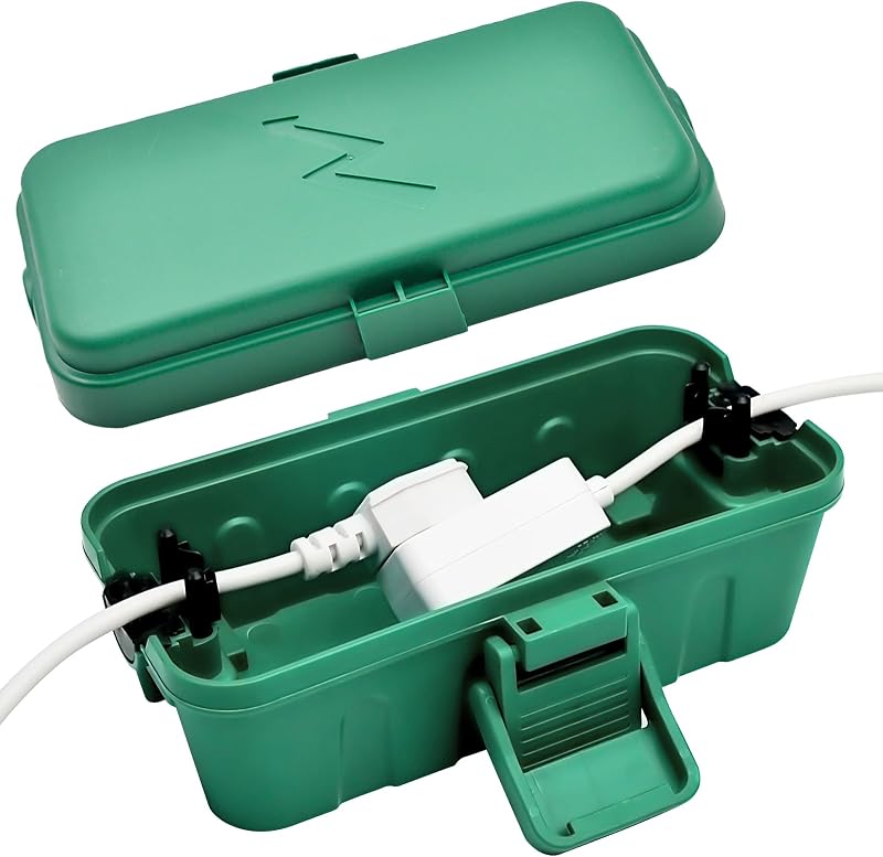 Hrensaw Outdoor Waterproof Electrical Box 8x3.9x3.2 in IP54 Green