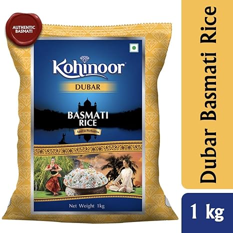 Kohinoor Dubar Authentic Basmati Rice, 1 Kg