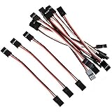 Haobase 10 Pcs Remote Control Female to Male Servo Extension Cable Wire
