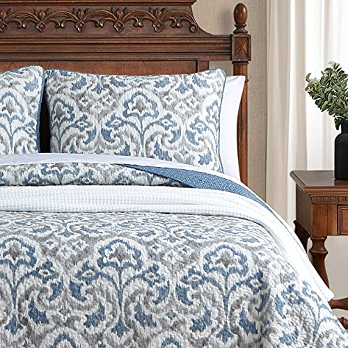 Tommy Bahama Quilt Set Reversible Cotton Bedding with Matchin Shams