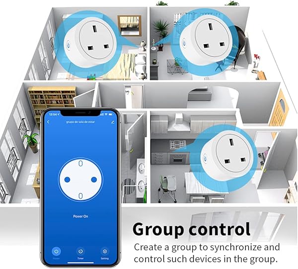 SKTE Tuya Zigbee Smart Plug temporizador de enchufe control remoto inalmbrico Smart Voice Plug Tuya Smart Plug con funcin de proteccin de apagado requiere un concentrador