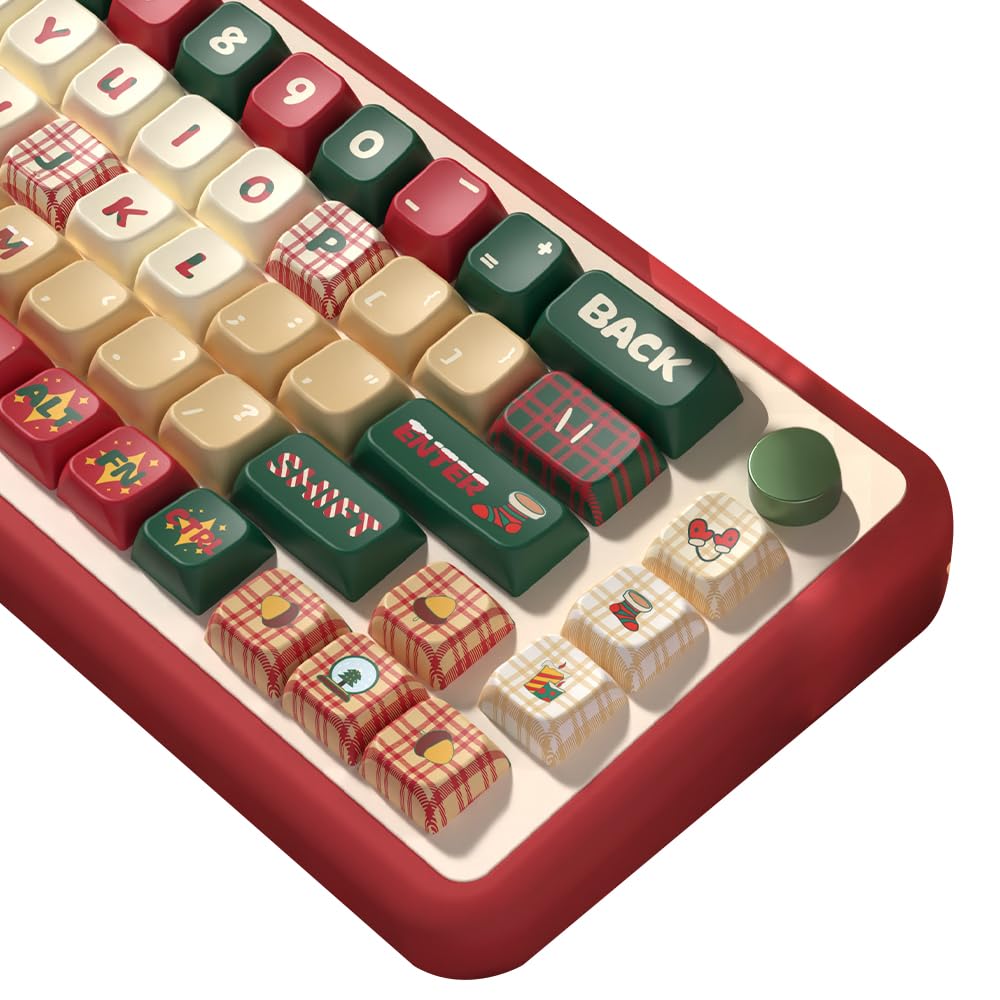 Christmas Theme keycaps 158 Key PBT keycaps MDA