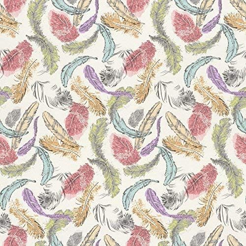 Rasch Barbara Becker Bird Feathers Pastel Motif Pattern Multi Coloured Wallpaper (Multi Coloured 712988)