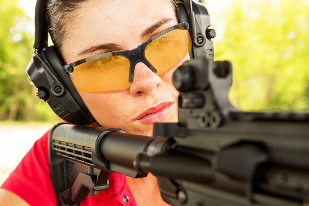 XAegis Shooting Glasses with Case Anti Fog Hunting Safety Glasses for Men Women : Clothing