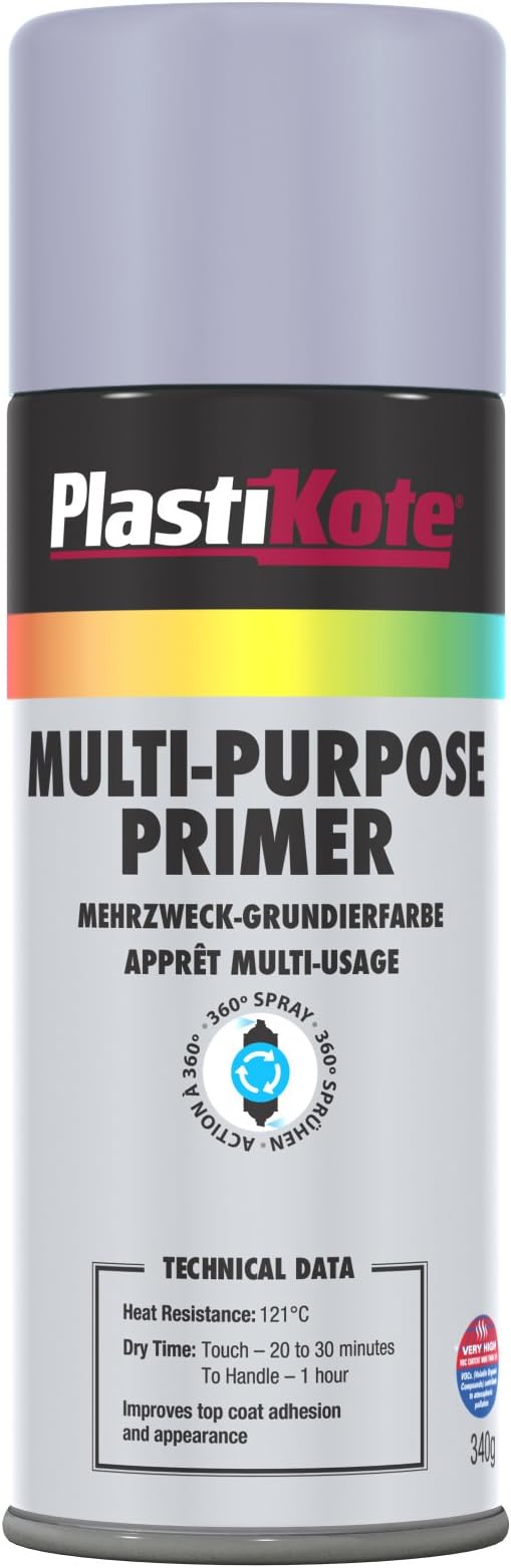Plastikote 60108 400ml Multi Purpose Enamel Primer Grey Amazon.co