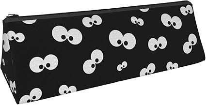 Amazon ペンケース 漫画 目 キャラクター ペンポーチ ペンバッグ 文房具 筆箱 三角ペンケース 三角形鉛筆ポーチ 化粧ポーチ 手持ち鉛筆バッグ メイクアップバッグ シンプル ファスナー 鉛筆のサック 進学 新学期 ペンケース 文房具 オフィス用品