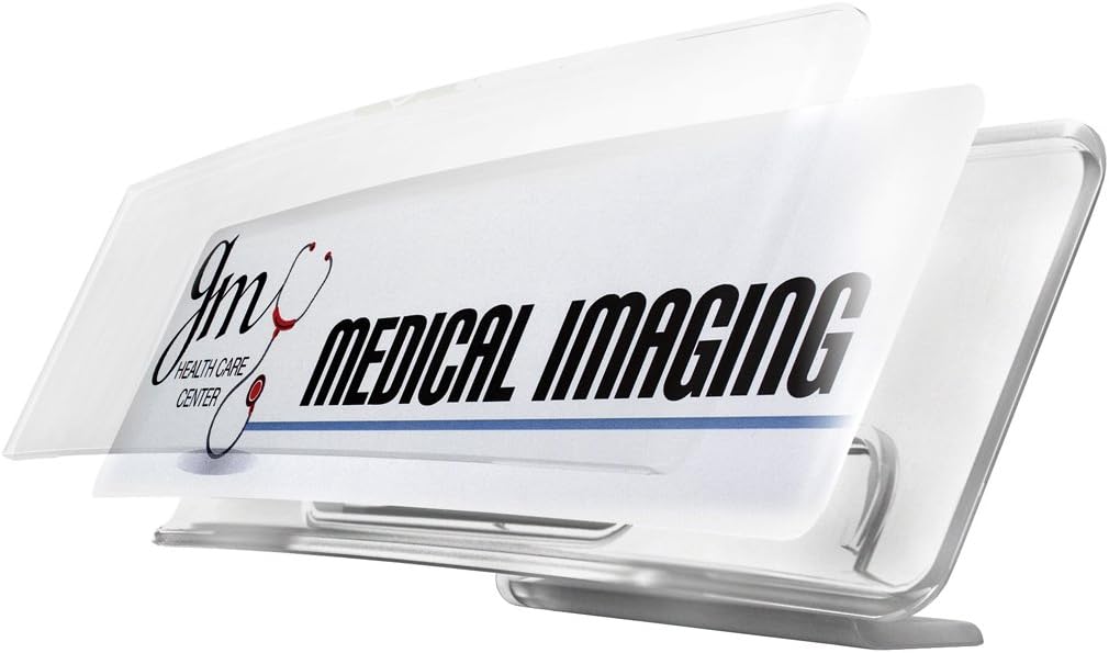 The Mighty Badge Name Badge Kit for Inkjet Printers, Star Collection, 1.00" X 3.00" Silver Badges, 10-unit