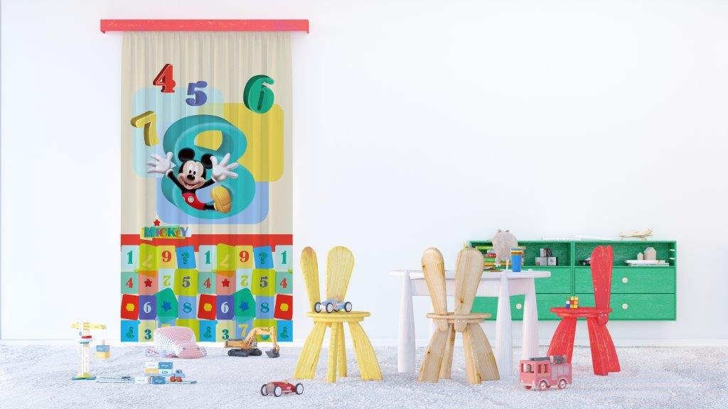 Ag Design Disney Mickey Mouse Digits Children S Room Curtain