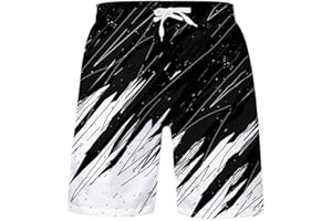 Idgreatim Teens Boys Swim Trunks Quick Dry Beach Swimwear UPF 50+ Board Shorts with Mesh Lining 6-14 Years