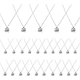 JDRGJTH 25 Pcs Cheerleader Necklace Cheerleader Gifts for Women Pendant Sport Theme Heart-shaped Horn Cheer Necklace for Team Accessories Player Jewelry Birthday Party Favors