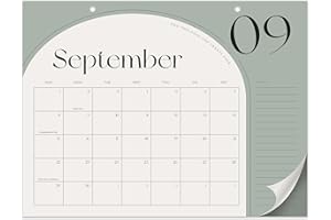 ZICOTO Aesthetic 2024-2025 Desk Calendar - Runs from June 2024 Until December 2025 - The Perfect Desktop Or Wall Calendar Planner for Easy Organizing