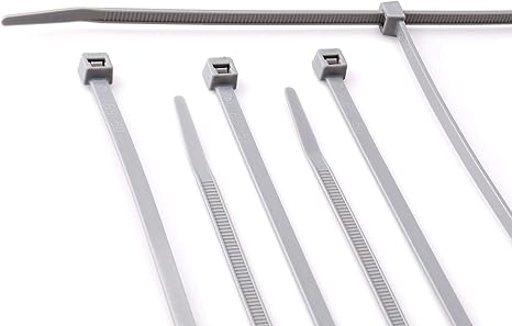 The Cimple Co 14 Inch Grey Nylon Zip Ties Strong Zip Tie Wire