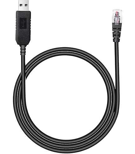 E-Simpo 2-Pack USB To RJ45 Cables For Symbol/Motorola Barcode Scanners – 7ft, Gray, Replaces CBA-U01-S07ZAR