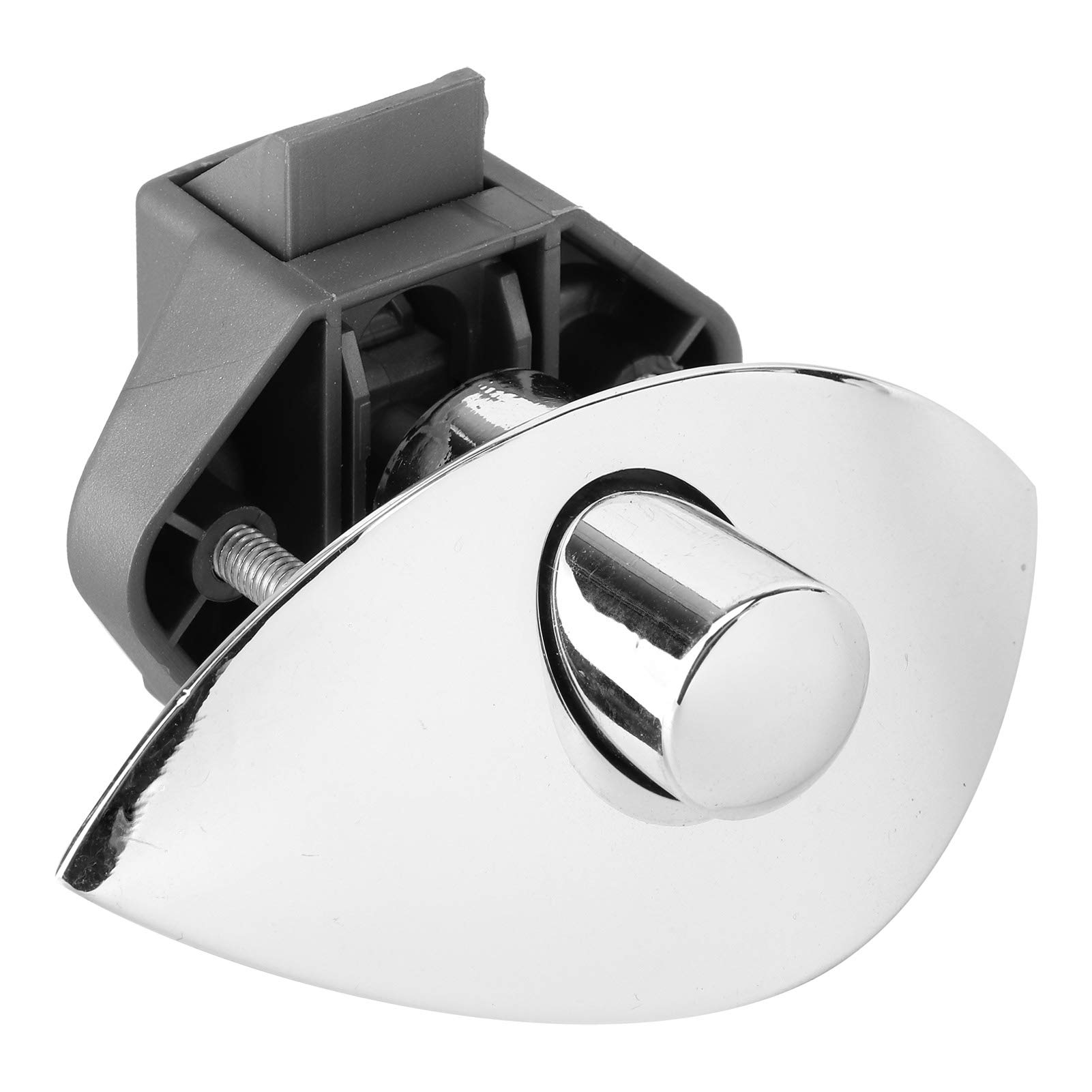 Akozon Push Button Latch, Cabinet Lock Keyless Push Button Cabinet Latch for Marine BOAD RV 12‑25mm Wooden Cabinet Door(Chrome 0100260)