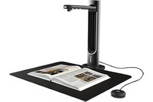 Innex DS200 Professional USB Book Scanner, 26MP, A3 Document scan, 120+ Language OCR, Auto-Flatten & Deskew, Finger Removal, 