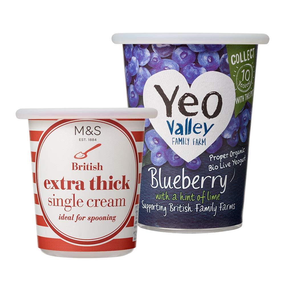 MOOPOPS - Pot Tops. 2 Reusable Silicone Tops specifically Designed to fit Standard Yoghurt and Cream pots. (Opaque)