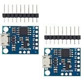 Ximimark 2Pcs Digispark Kickstarter Mini ATTINY85 USB Development Board Module for Arduino IDE 1.00