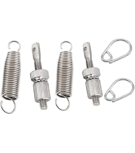 Kit Pédale De Grosse Caisse Avec Ressort Et Tendeur - Pour Batterie, Réglage Résistance - En Métal Argenté/noir
