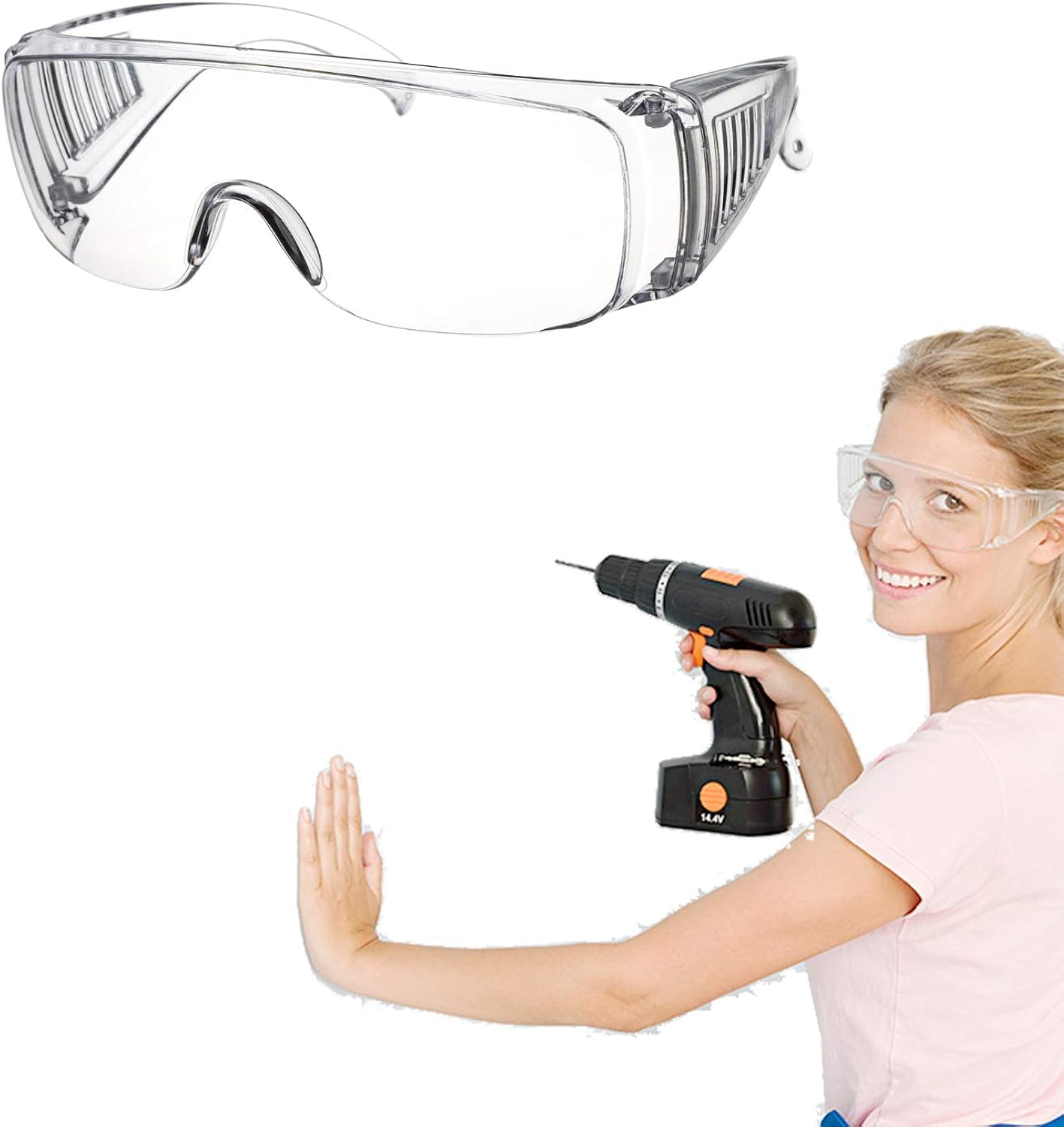 Safety Glasses Over Eyeglasses Protective Eyewear for Work
