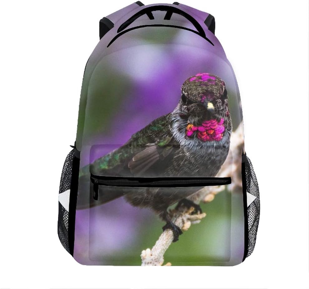 Awesome Hummingbird Casual Backpack Bag, Fashion Lightweight Backpacks for Teen Young Girls