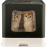 Vealind Extra Large Cat Litter Box with Lid for Big