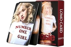 haianallo 55 PCS Blackpink Rose Small Card Number one Girl Cards Rosie Lomo Cards, Photocards