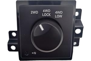 NOVAPARTS 4x4 4WD Four Wheel Drive Selector Transfer Case Control Switch for 2005-2011 Dodge Dakota 2006-2008 Ram 1500 2006-2009 2500 3500 68021674AB TCA-52 4602768AA